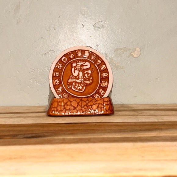 NWTS Riviera Maya Mayan Calendar Coaster Set With Base. - Picture 7 of 7